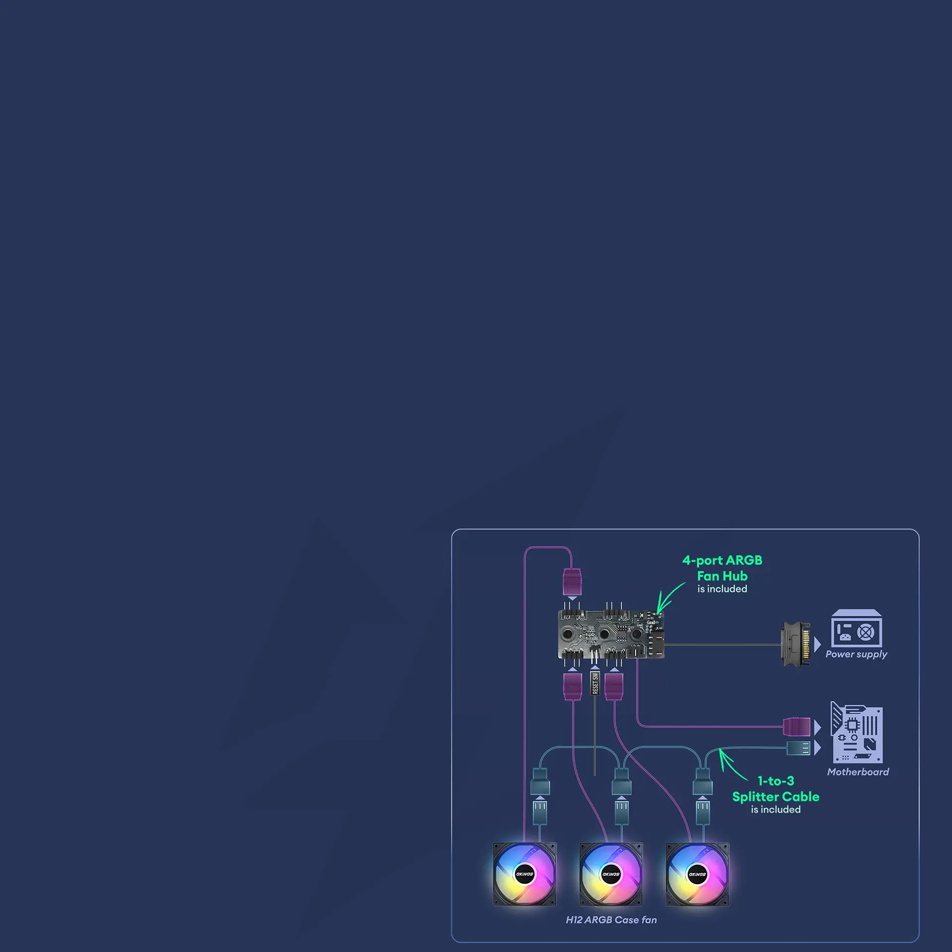 Mirage 4 Black - OKINOS