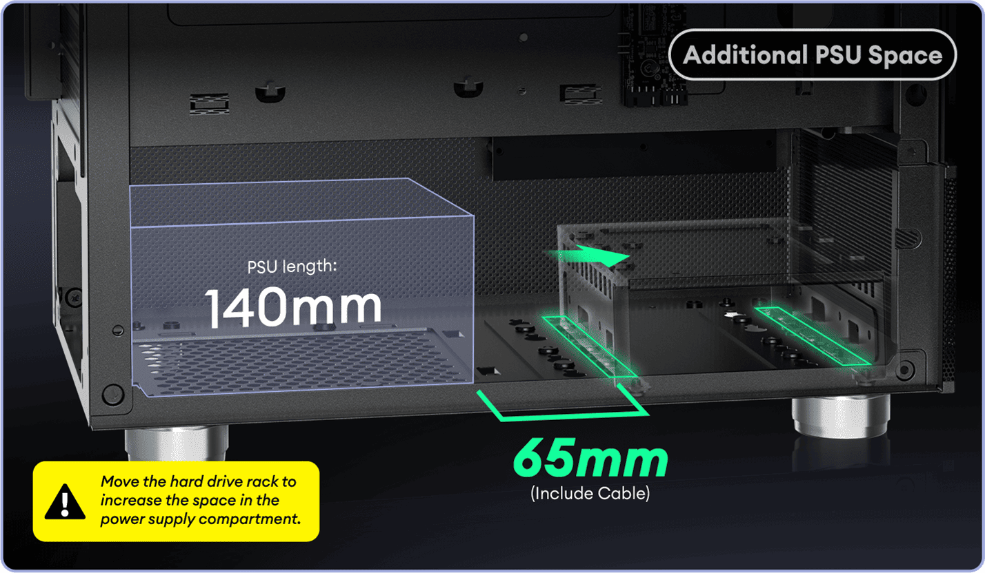 Additional Power Supply Space
 1