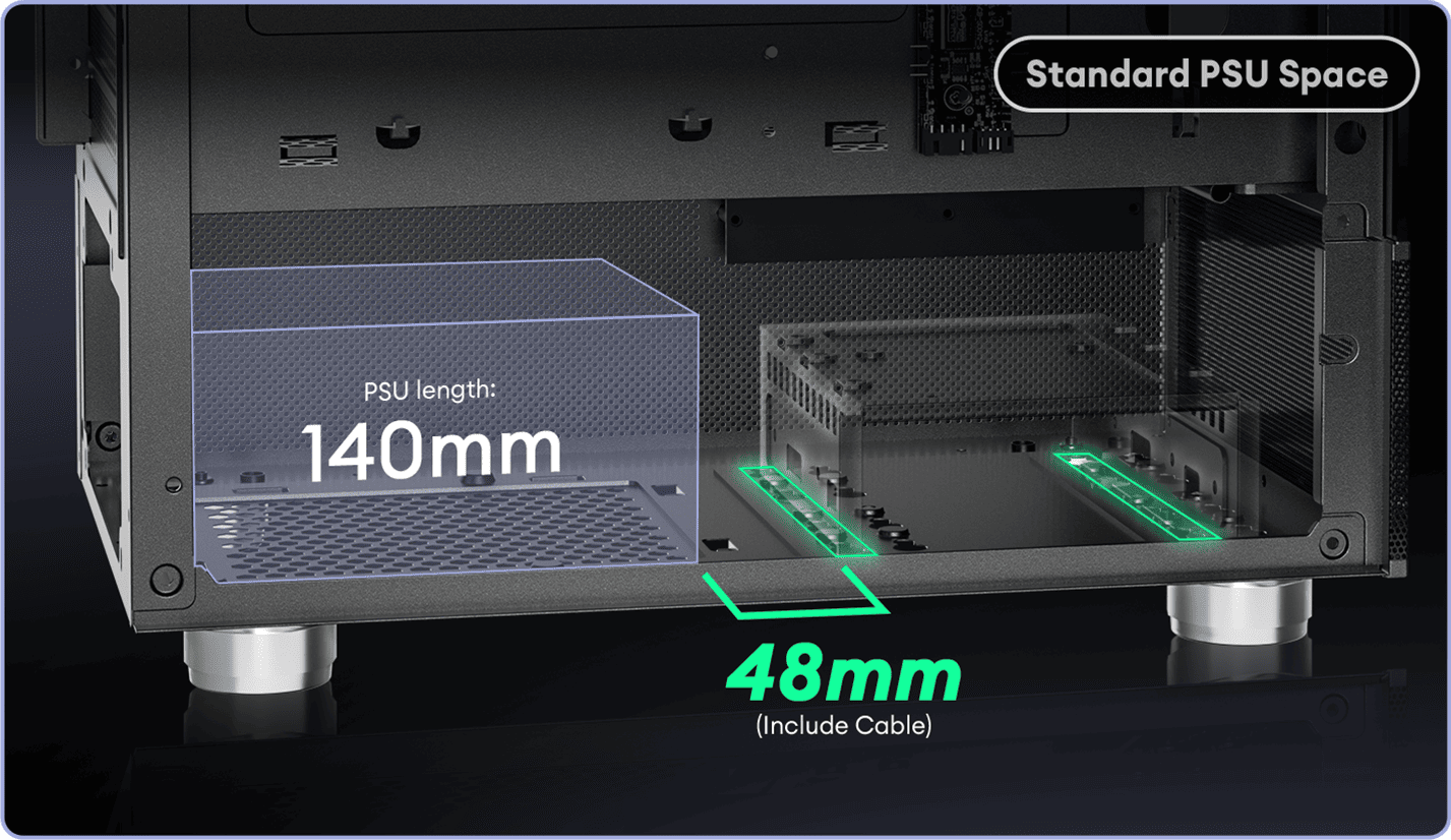 Additional Power Supply Space
 2