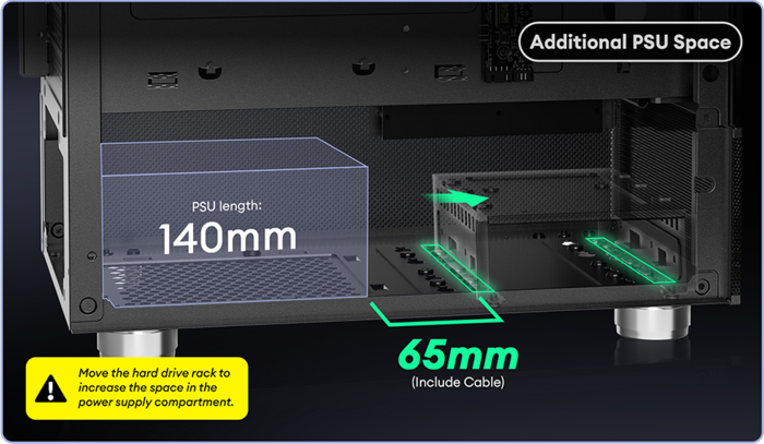 Additional Power Supply Space
 1