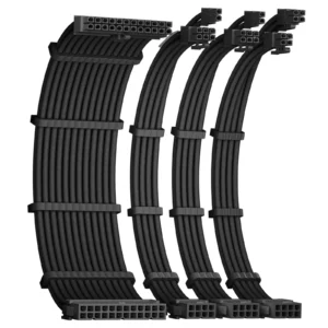 PSU Cable Extension 4 Pack Black