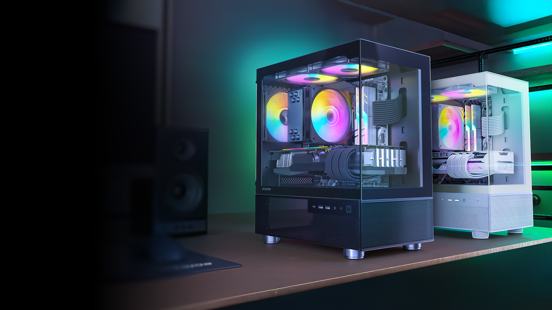 An example picture of a liquid cooling system.